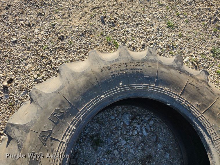 image for item DQ1642 (2) Goodyear 420/90R30 tires