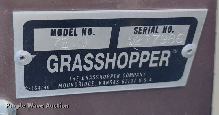 image for item DQ1650 Grasshopper 721D  ZTR lawn mower