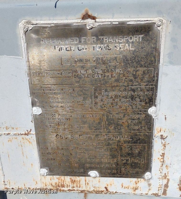 image for item DQ1669 Conex  storage container