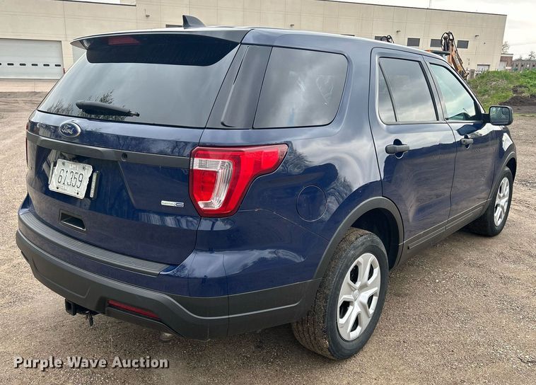 image for item DR4582 2018 Ford Explorer Police Interceptor  SUV