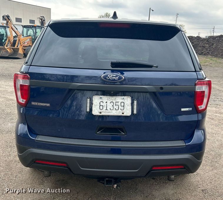 image for item DR4582 2018 Ford Explorer Police Interceptor  SUV