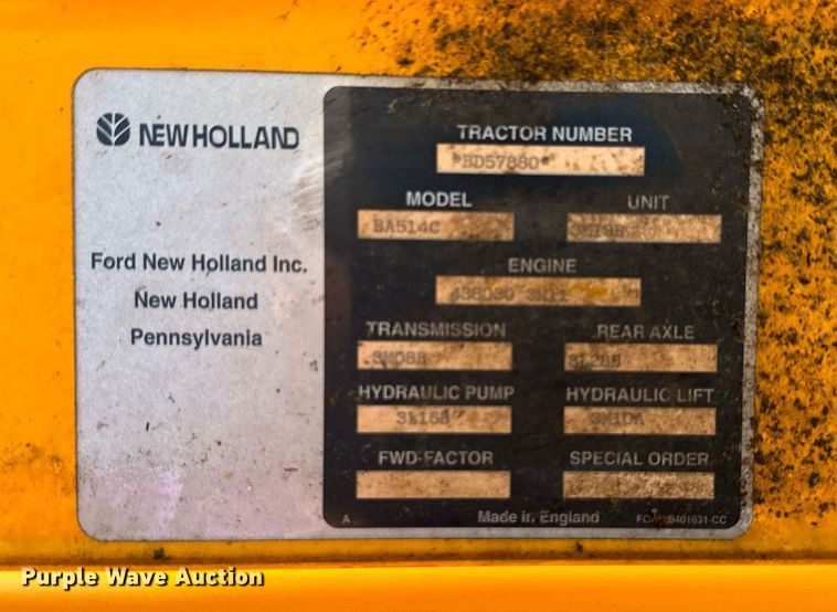 image for item DR5147 1993 Ford 3430  tractor