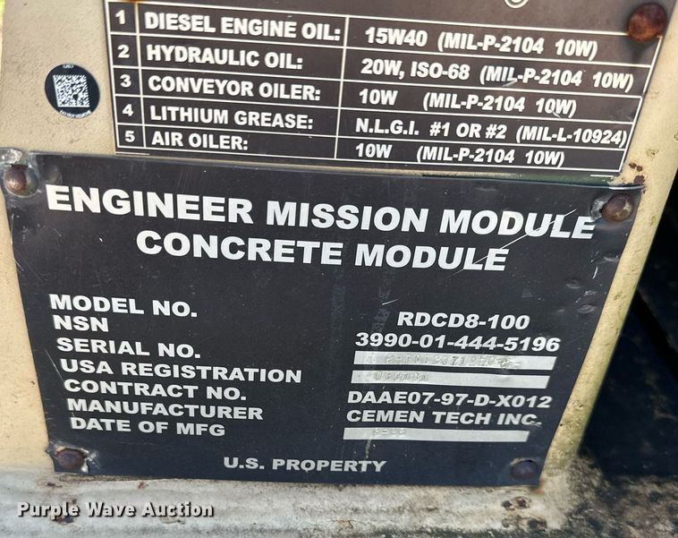 image for item DR5165 Cemen-tech RDCD8-100  ready mix bed