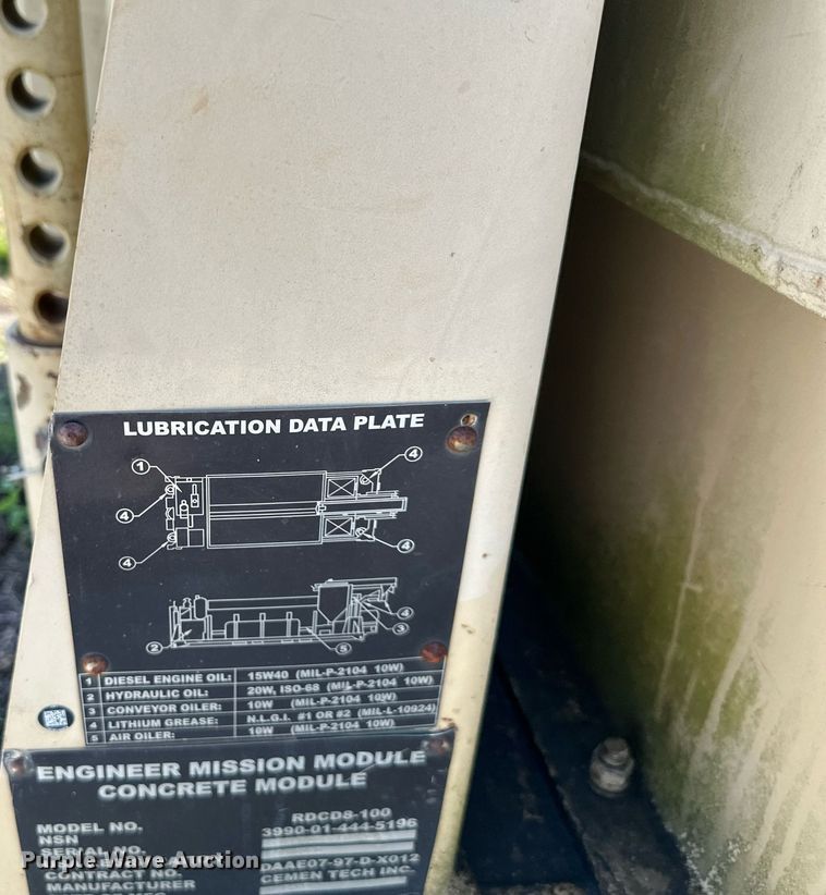 image for item DR5165 Cemen-tech RDCD8-100  ready mix bed