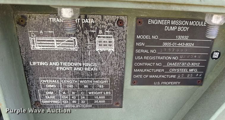 image for item DR5166 Dump bed