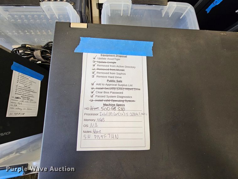 image for item IB9755 (6) Lenovo T43023472Q7 laptops