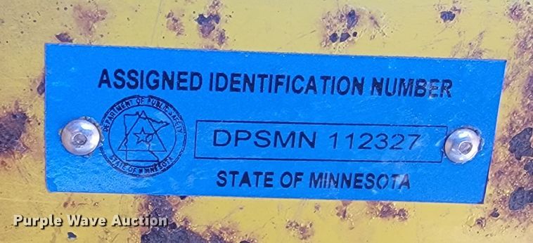 image for item JG9807 1992 Al-Ray equipment trailer