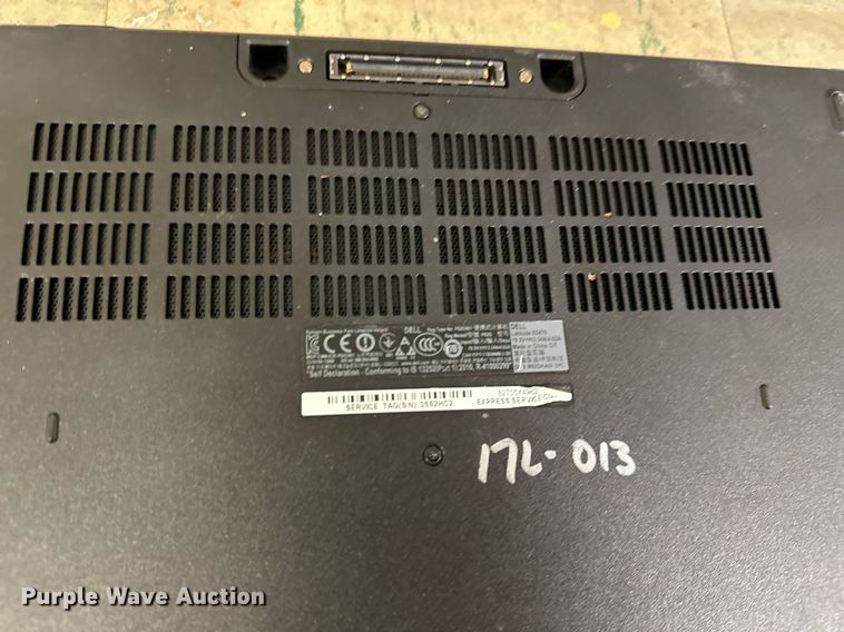 image for item KL9231 (10) Dell laptops