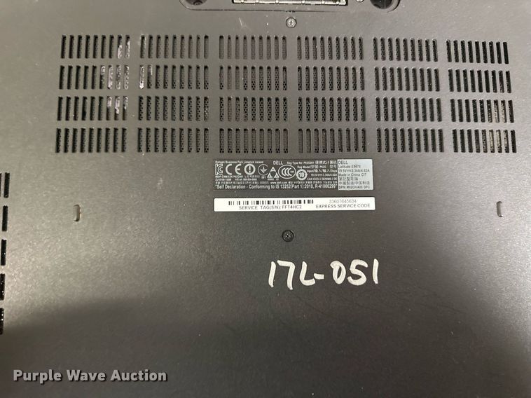 image for item KL9231 (10) Dell laptops