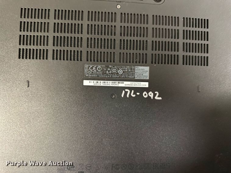 image for item KL9231 (10) Dell laptops