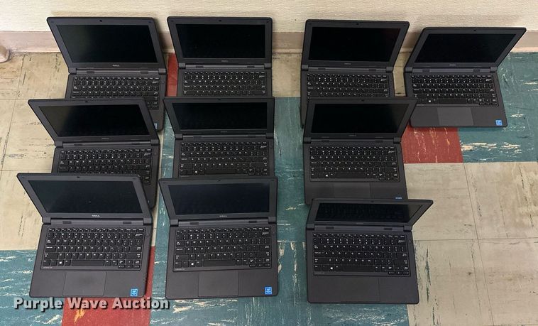 image for item KL9232 (10) Dell laptops