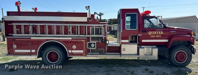 image for item KL9241 1991 GMC TopKick  pumper fire truck