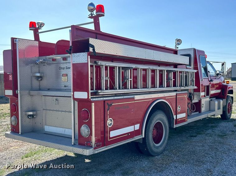 image for item KL9241 1991 GMC TopKick  pumper fire truck