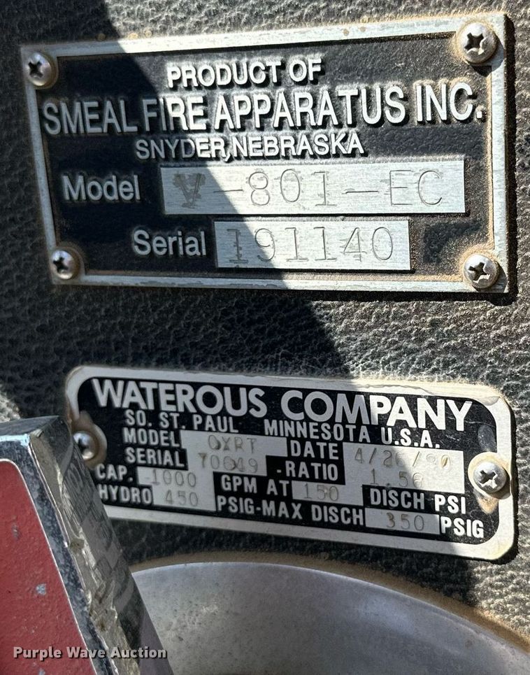 image for item KL9241 1991 GMC TopKick  pumper fire truck