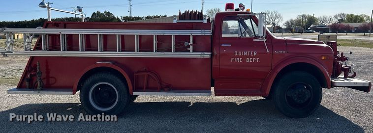 image for item KL9242 1972 Chevrolet C50  pumper fire truck