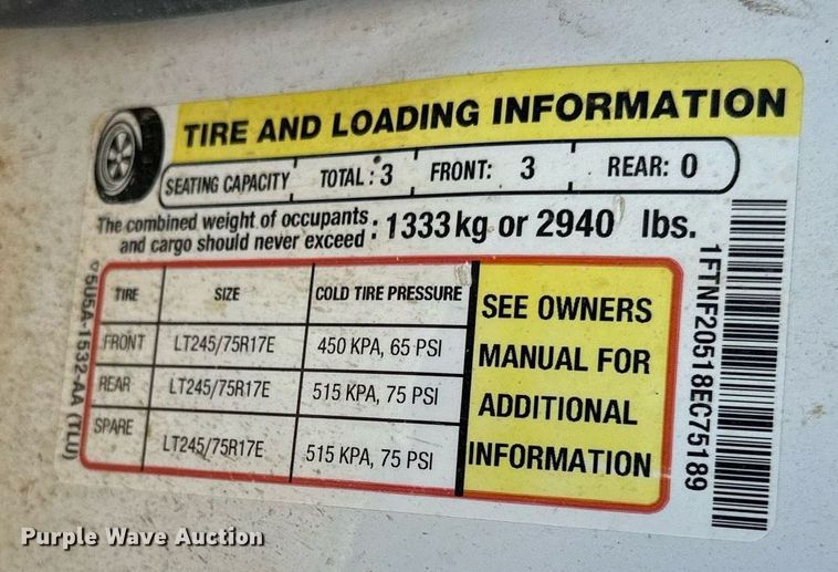 image for item KL9262 2008 Ford F250 Super Duty  pickup truck