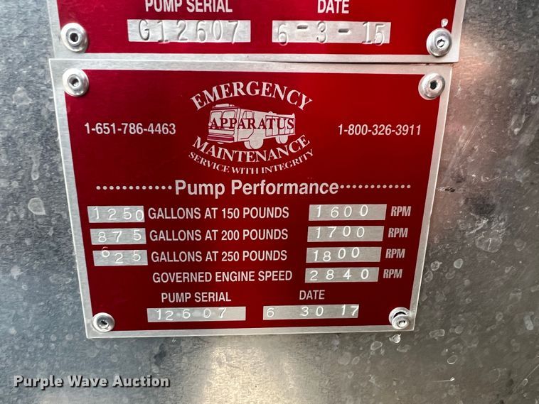 image for item KR9513 1994 Emergency One  pumper fire truck