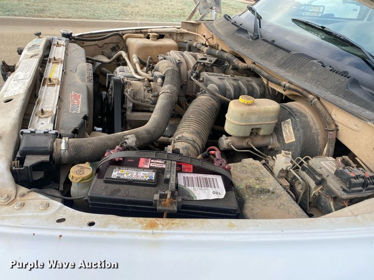 image for item KV9621 2001 Dodge Ram 2500  Quad Cab flatbed truck