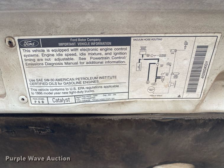 image for item KV9625 1996 Ford Aerostar XLT  van