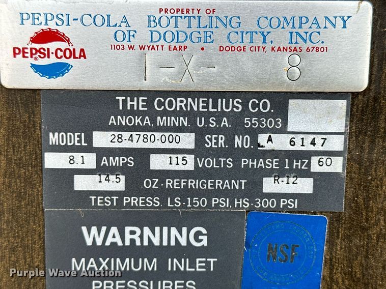 image for item KX9055 Pepsi 28-4780-000  beverage dispenser