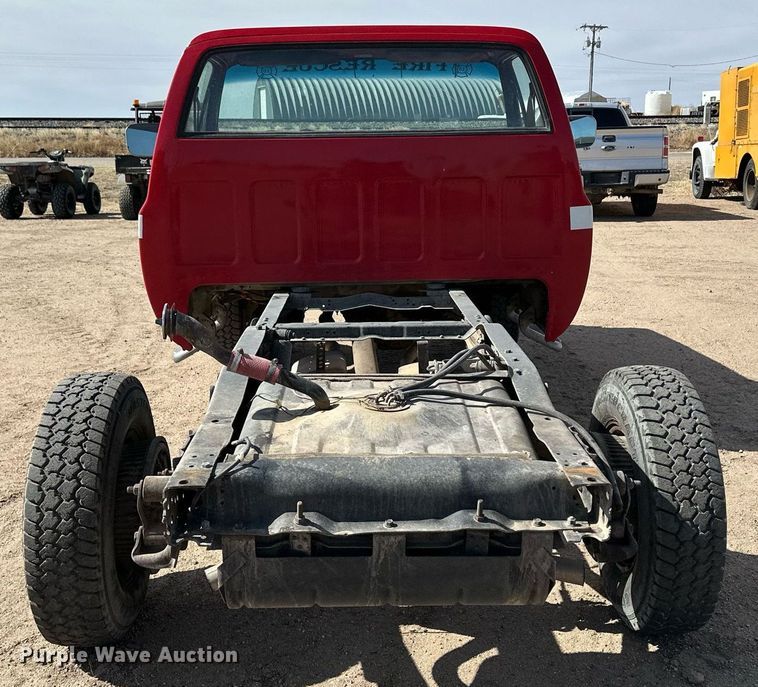 image for item KX9060 1984 Chevrolet K30  pickup truck cab and chassis