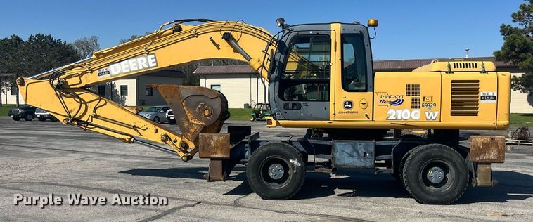 image for item LA9871 2007 John Deere 210CW  wheeled excavator