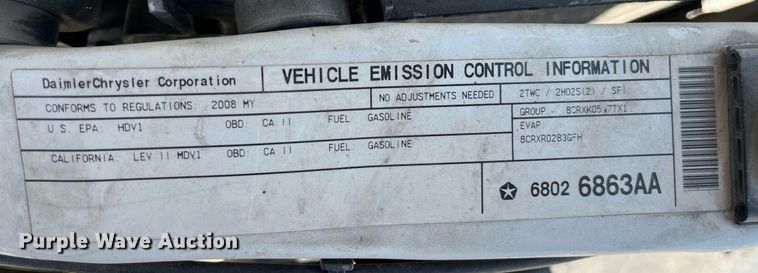 image for item LA9874 2008 Dodge Ram 2500HD  Quad Cab pickup truck