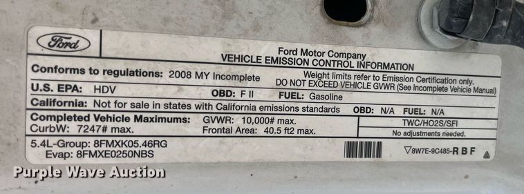 image for item LA9875 2008 Ford F250 Super Duty XL  Crew Cab flatbed pickup truck