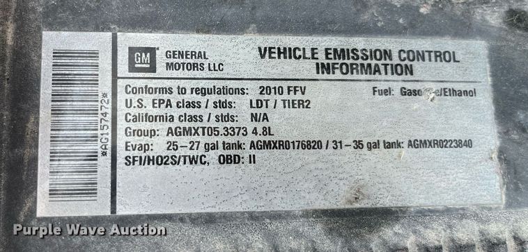 image for item LA9877 2010 Chevrolet Silverado 1500  Crew Cab pickup truck