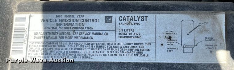 image for item LA9879 2005 Chevrolet Silverado 1500  pickup truck