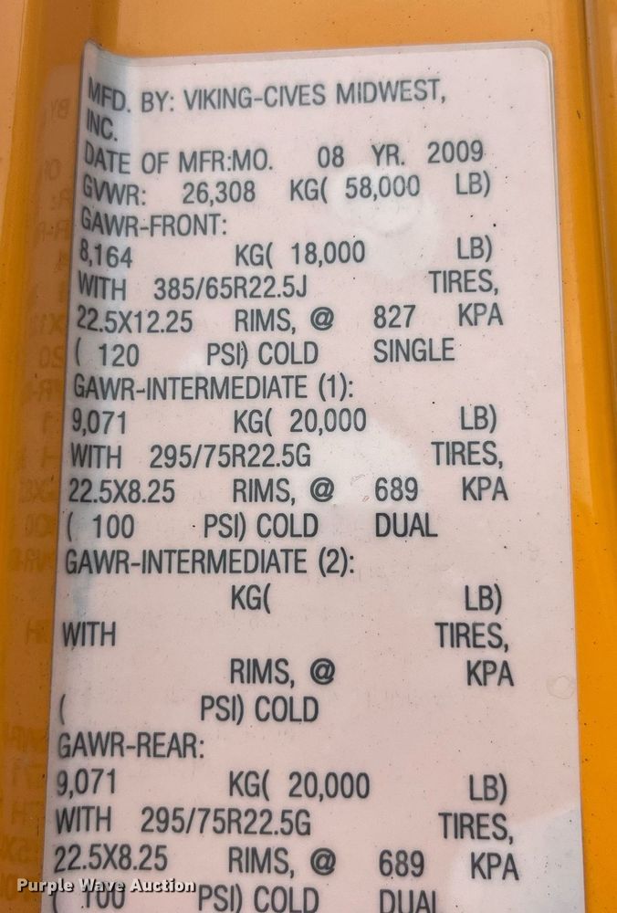 image for item LA9892 2010 International WorkStar 7500  dump truck