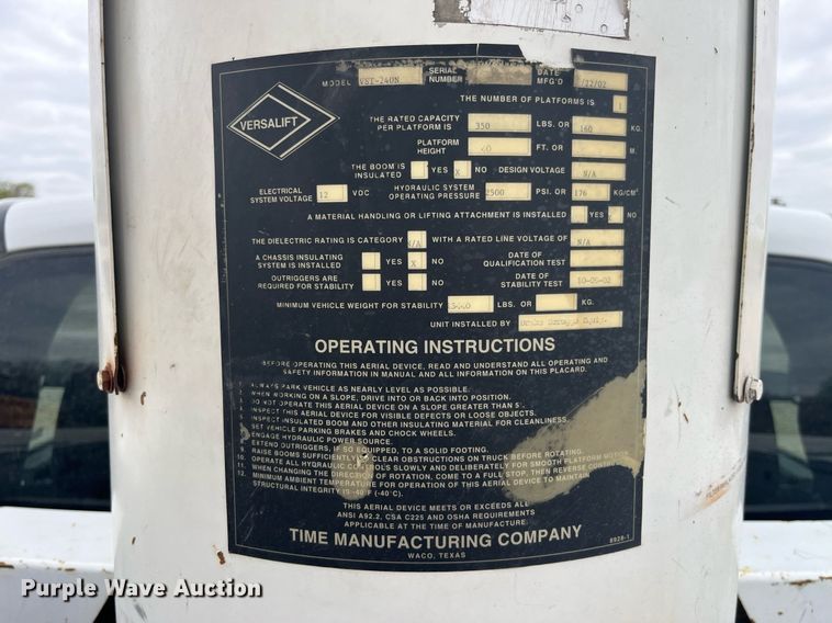 image for item LA9893 2009 Dodge Ram 5500HD  bucket truck