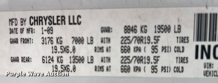 image for item LA9893 2009 Dodge Ram 5500HD  bucket truck