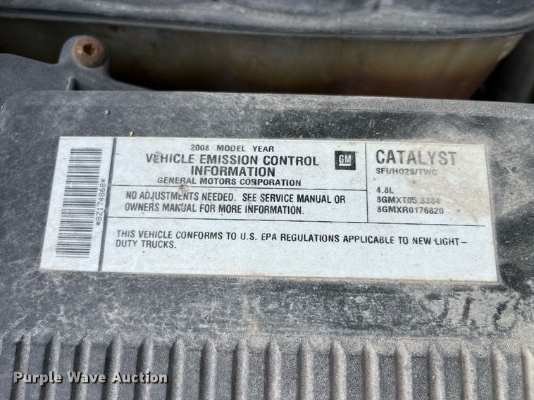 image for item LA9898 2008 Chevrolet Silverado 1500  Ext. Cab pickup truck