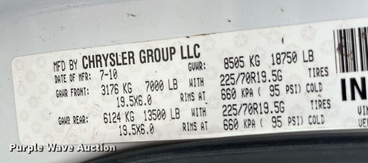 image for item LA9903 2011 Dodge Ram 5500HD  Crew Cab dump truck