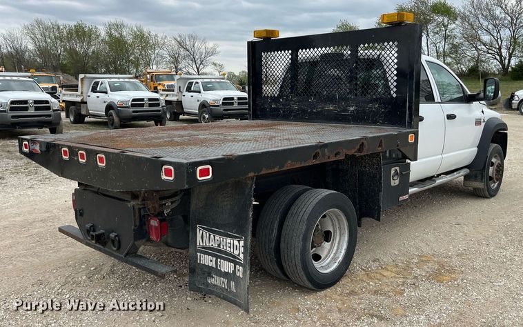 image for item LA9906 2009 Dodge Ram 5500HD  Quad Cab flatbed truck