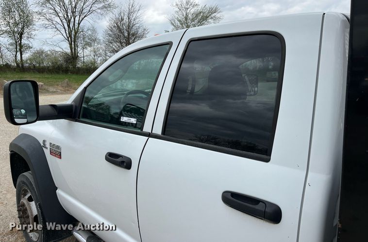 image for item LA9906 2009 Dodge Ram 5500HD  Quad Cab flatbed truck