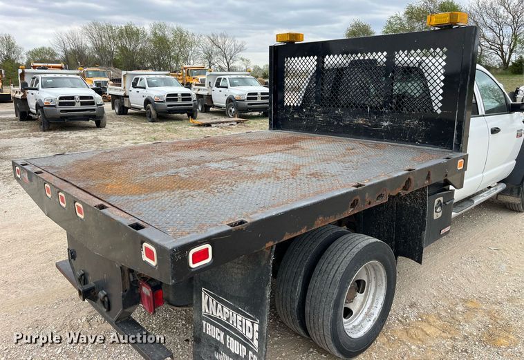 image for item LA9906 2009 Dodge Ram 5500HD  Quad Cab flatbed truck