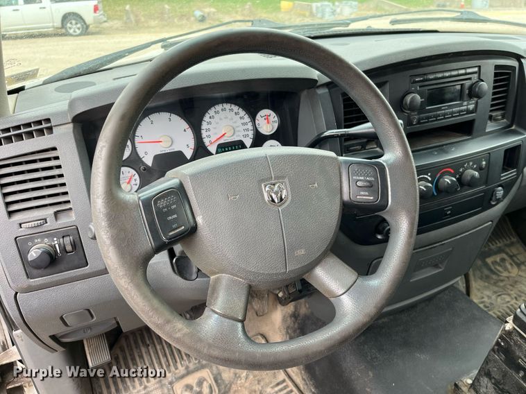 image for item LA9906 2009 Dodge Ram 5500HD  Quad Cab flatbed truck