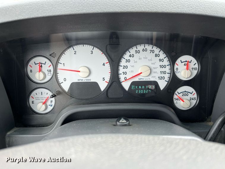 image for item LA9906 2009 Dodge Ram 5500HD  Quad Cab flatbed truck