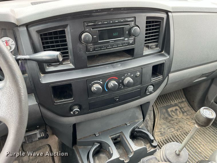 image for item LA9906 2009 Dodge Ram 5500HD  Quad Cab flatbed truck