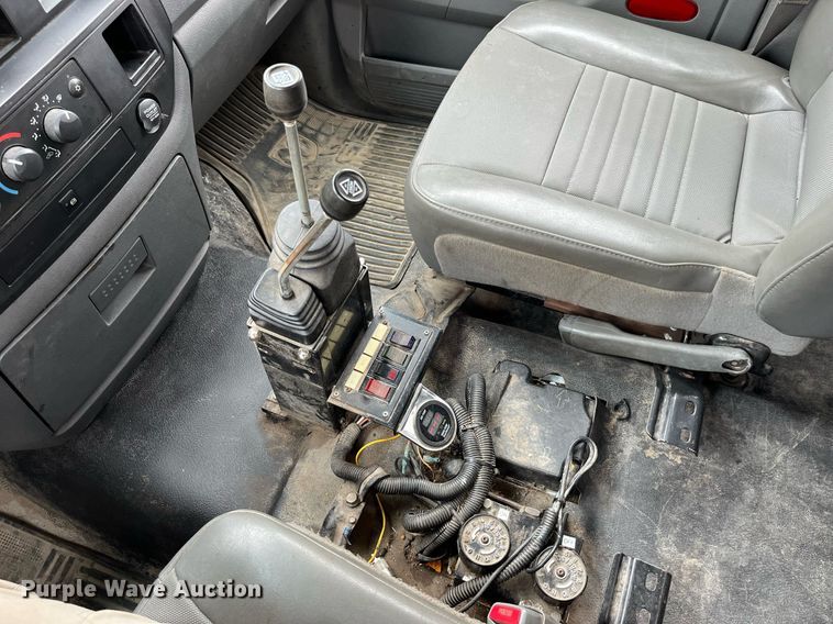 image for item LA9906 2009 Dodge Ram 5500HD  Quad Cab flatbed truck