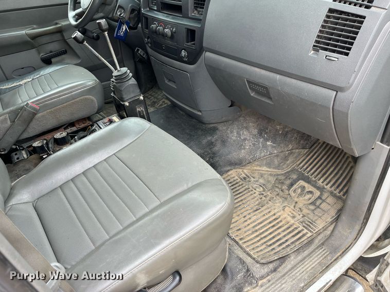 image for item LA9906 2009 Dodge Ram 5500HD  Quad Cab flatbed truck