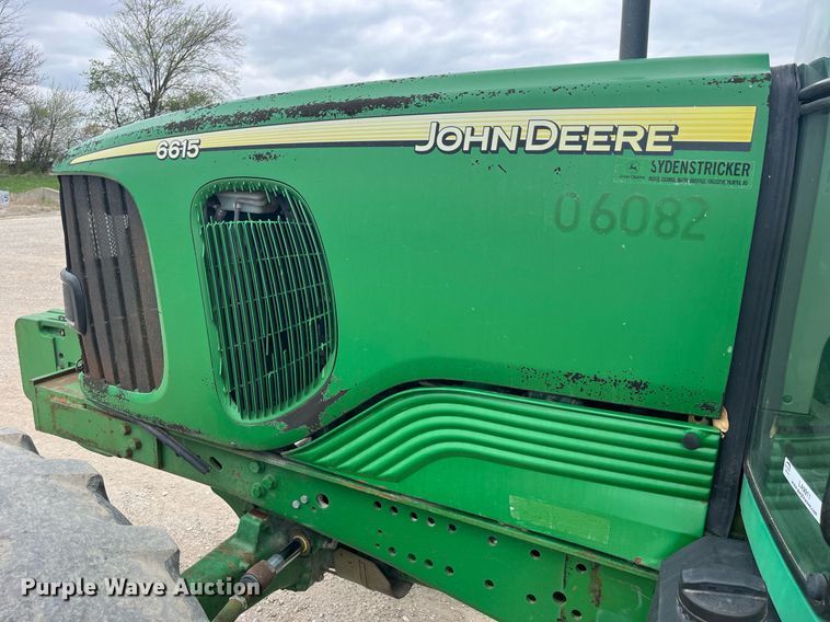 image for item LA9911 2007 John Deere 6615  MFWD tractor
