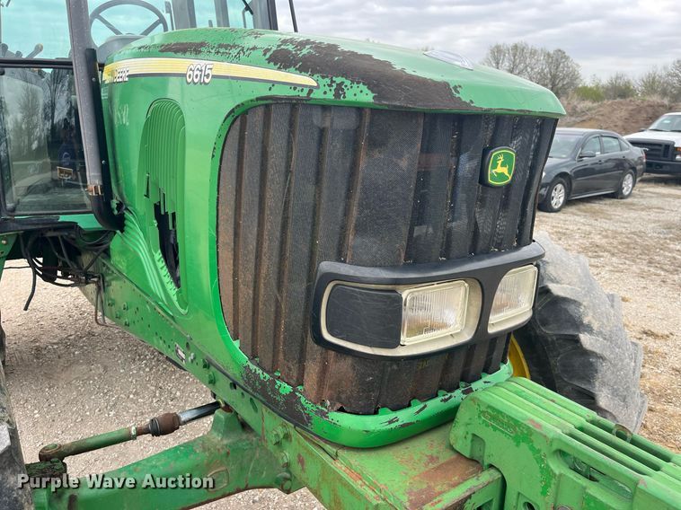 image for item LA9911 2007 John Deere 6615  MFWD tractor