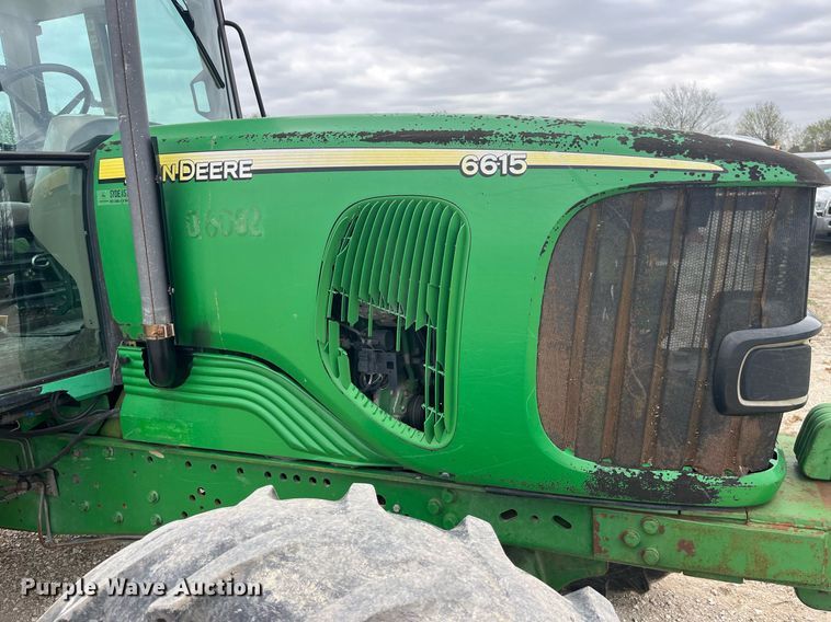 image for item LA9911 2007 John Deere 6615  MFWD tractor