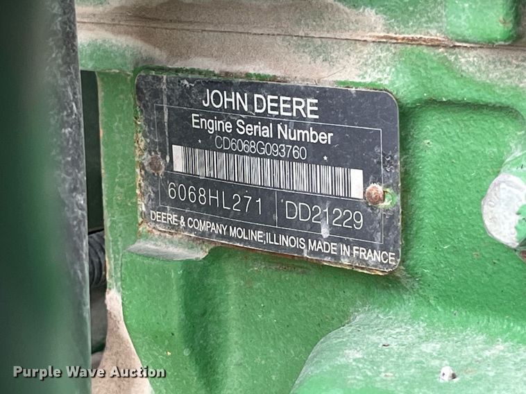 image for item LA9911 2007 John Deere 6615  MFWD tractor
