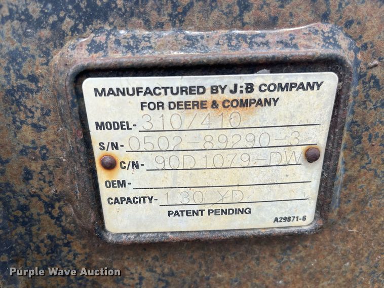 image for item LA9913 John Deere 410G  backhoe