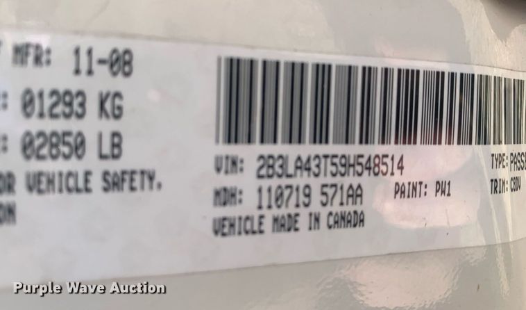 image for item LH9557 2009 Dodge Charger