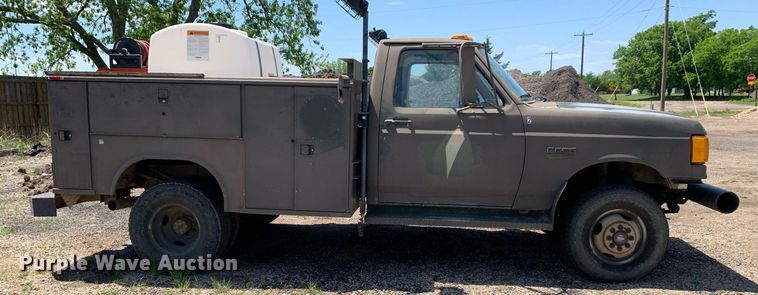 image for item LH9584 1989 Ford F350  utility bed pickup truck